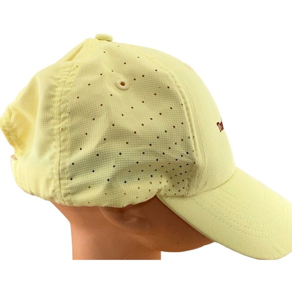 Tomahawk Hills Golf Course Hat Cap Imperial One Size Yellow Adjustable Vented - Picture 2 of 5